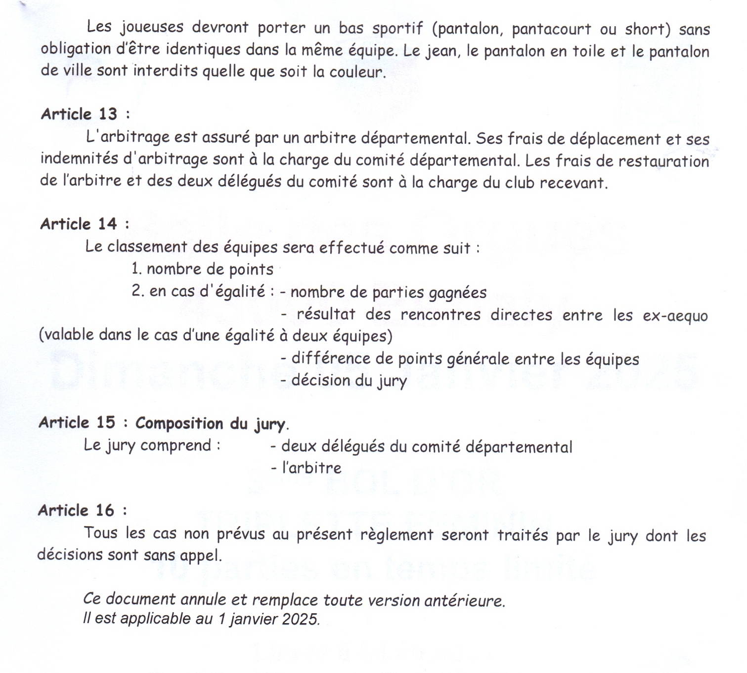 BOL OR F REGLEMENT P3